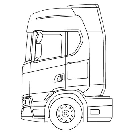 Afbeeldingsresultaat voor kleurplaat vrachtwagen scania truck. Kleurplaat Scania Vrachtwagen - Kleurplaten