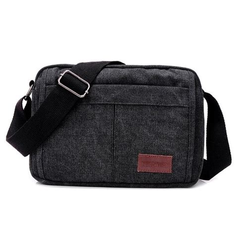 Shop Unisex Multifunctional Crossbody Canvas Messenger Bag One Size Free Shipping On Orders