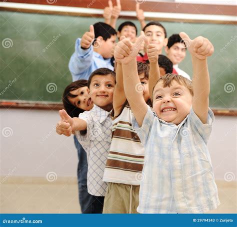 Children At School Classroom Stock Image Image Of Little Classroom