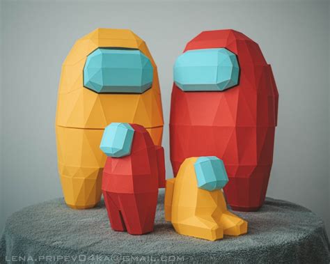 Among Us Papercraft Download Paper Craft Company