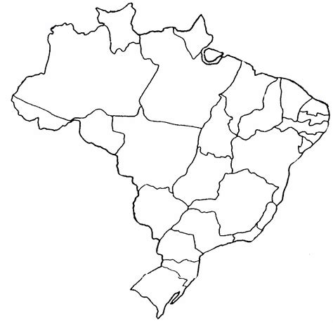 Mapa Do Brasil Para Colorir E Imprimir Seu Saber