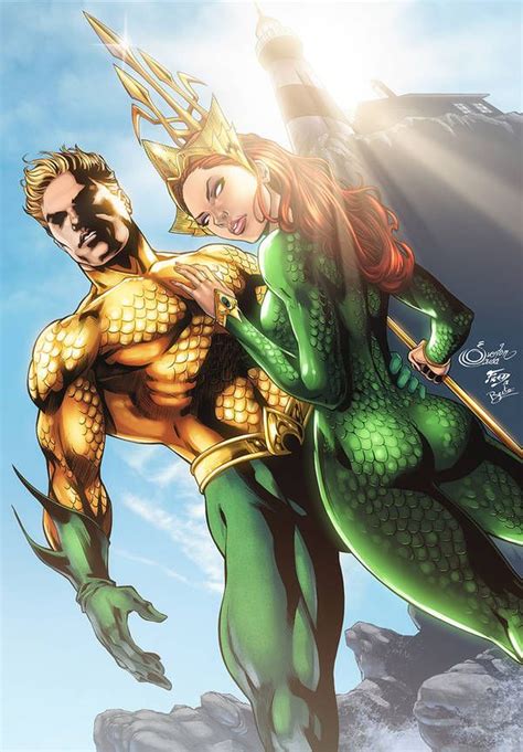 Aquaman Mera By Diabolumberto Aquaman Dc Comics Dc Comics