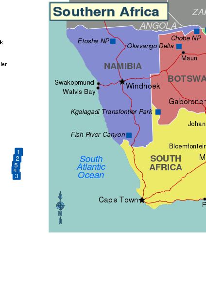 Filemap Africa Southern Africa Regionssvg Wikitravel Shared