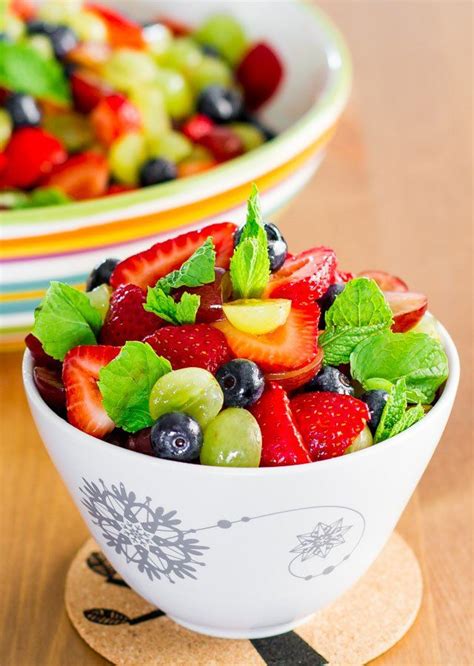 Summer Fruit Salad With Lemon Dressing Healthy Delicious Refreshing