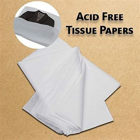 100 Sheets White Coloured Acid Free Wrapping Tissue Paper Bulk Storing