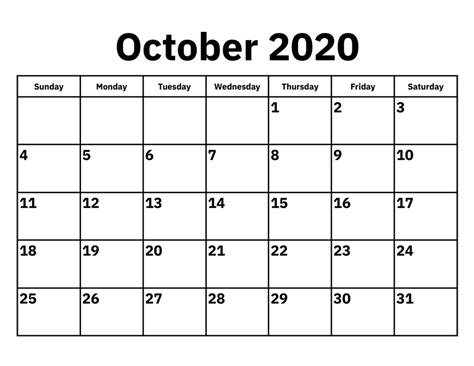 Editable October Calendar 11 Printable Blank With Notes Wishes Images