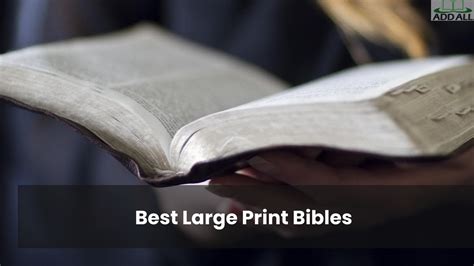 The Best Giant And Large Print Bible For Visually Impaired 2023