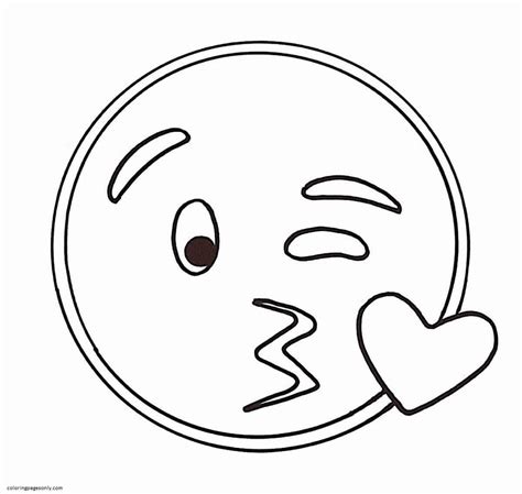 Kiss Emoji Pdf Zentangle Coloring Page Emoji Coloring Pages Emoji