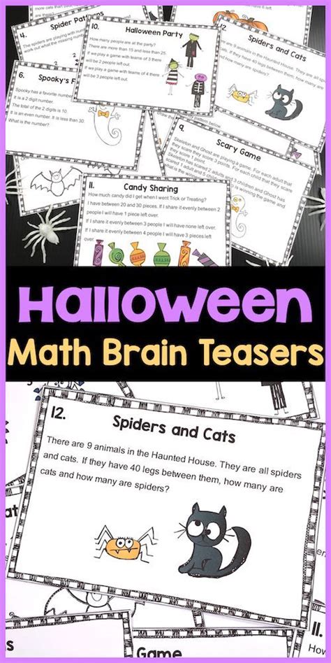 Get Ready To Tease Their Brains With These Halloween Math Brain Teaser