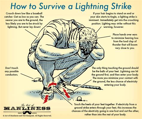 An Illustrated Guide On How To Survive A Lightning Strike By The Art Of
