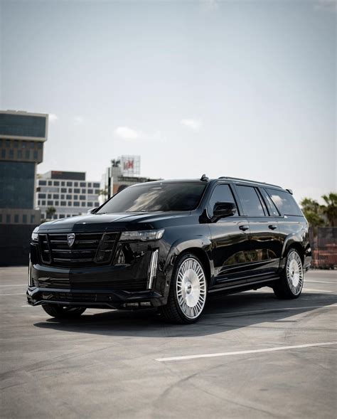 When Murdered Out Is Too Much Maybe A Polished Widebody Caddy Escalade