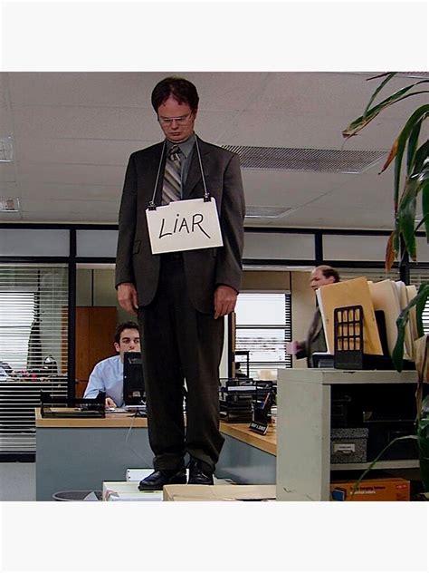 The Office Dwight Schrute Liar Manager Jane Michael Scott Laundry