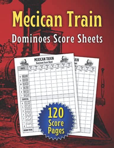Mexican Train Dominoes Score Sheets Mexican Train Dominoes Score Cards