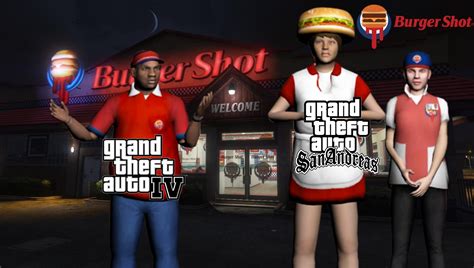 Burger Shot Ped Gta Sa And Gtaiv New Ped Gta5