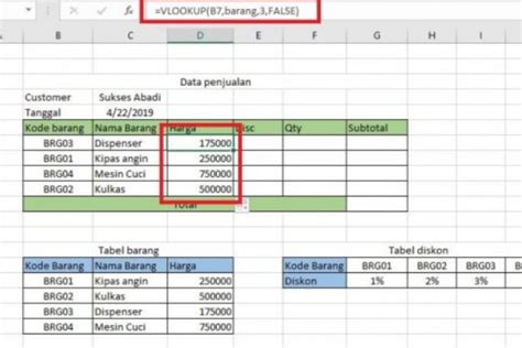 Contoh Soal Hlookup Dan Vlookup Excel Disertai Dengan Cara Penyelesaiannya
