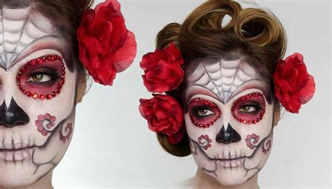 Pin By Maria De La Torre On Skull Makeup Sugar Skull Makeup Tutorial