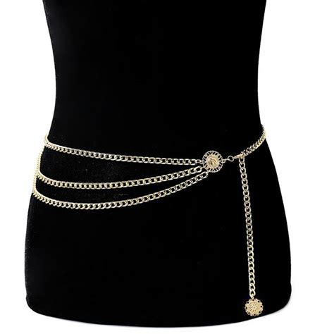 Retro Gold Multilayer Long Tassel For Party NA01 Body Chain Waist
