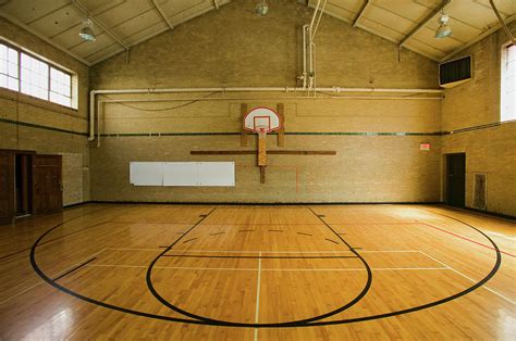 High School Basketball Court And Head Photograph By Panoramic Images