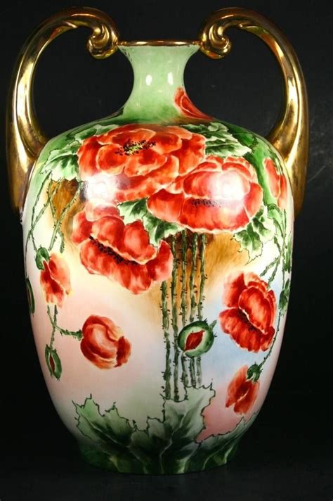 Search on our website for all the information you need Beautiful J P Limoges Vase painted in the TV Limoges Style ...