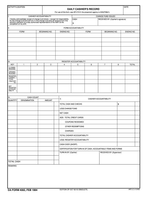 Da Form 4082 Fill And Sign Printable Template Online Us Legal Forms