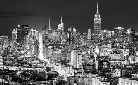 New York City Black And White Print Cityscape Nyc Skyline Print