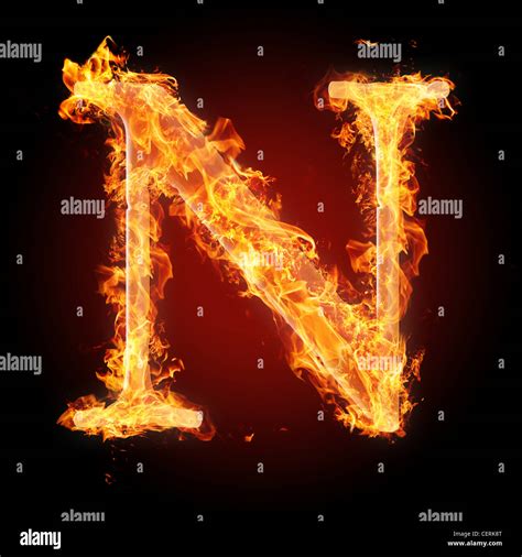 In this alphabet you also find the german umlaute ä, ö, ü and also some special characters like @, & or the common currency $, £ and €. Letter N in fire. For more words, fonts and symbols see my portfolio ...