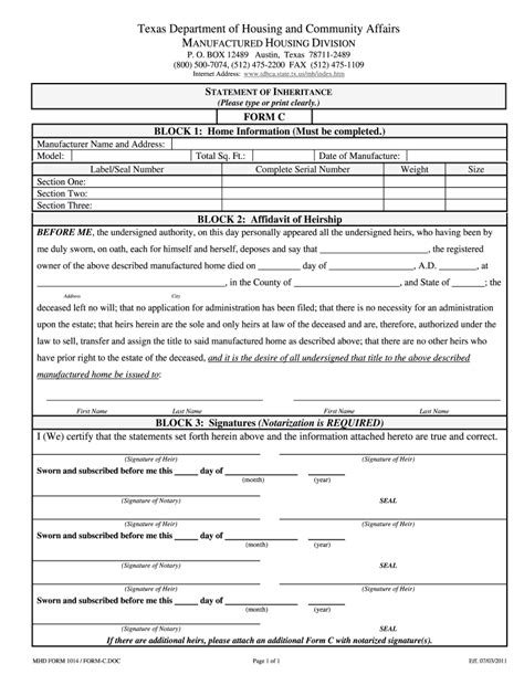 2011 Form Tx Mhd 1014 Fill Online Printable Fillable