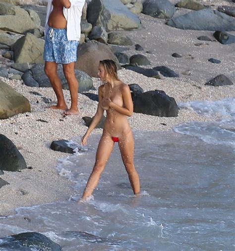 Alexis Ren Nude Topless On The Beach In St Barts