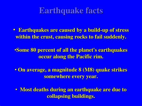 Ppt Earthquake Facts Powerpoint Presentation Free Download Id3433117