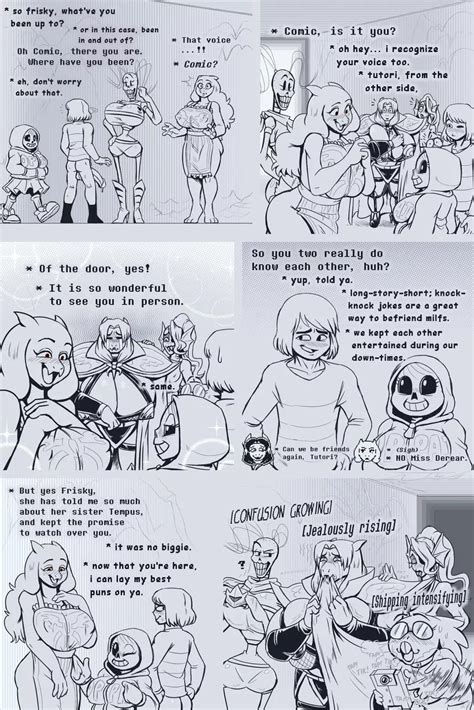 Frisk Asgore Toriel Sans Papyrus Undyne Alphys Under Her Tail