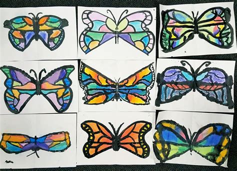Butterfly Symmetry Kids Did Great Job A Space To Create 3rd