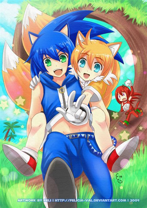 Gjinka Humanised Team Sonic Cute Tails Ftw By The Way Sonic Mania