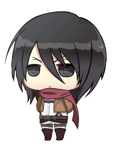 Attack On Titan Chibi Mikasa Con Imágenes Dibujos Chibi Shingeky