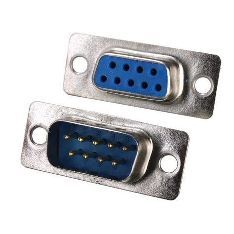10pcs Rs232 Serial Port 9 Pin Db9 Connector Female Male Solder Solderi