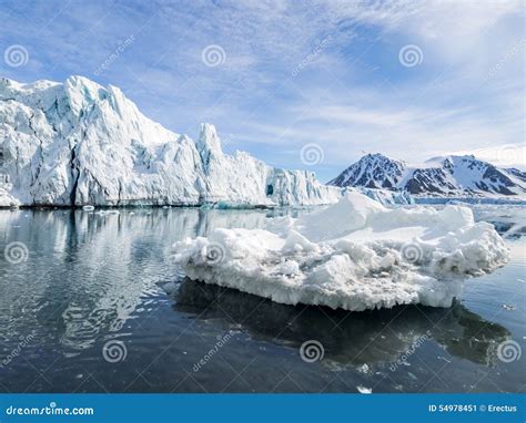 Arctic Glacier Landscape Spitsbergen Stock Image Image Of Glacier