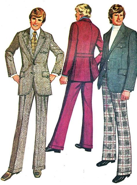 1970s Mens Suit Pattern Simplicity 5161 Mens Two Piece Suit Two Button