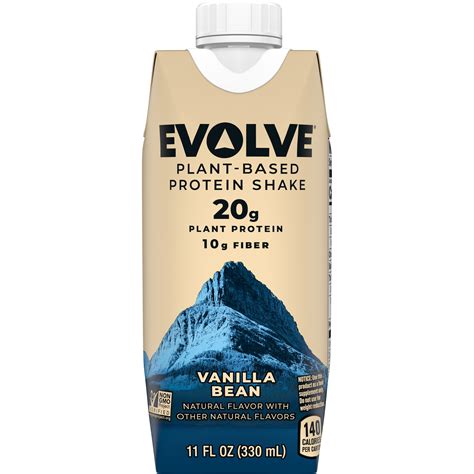 Evolve Vanilla Bean Flavor Plant Based Protein Shake Smartlabel™