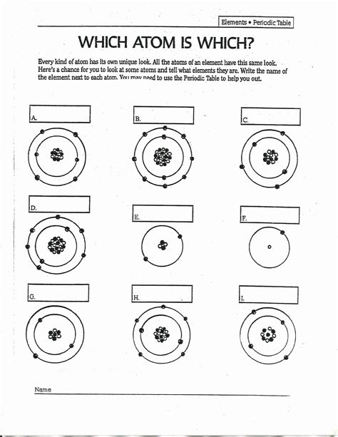 Atomic Numbers Of Elements Worksheet Answers Everyday Physical Science