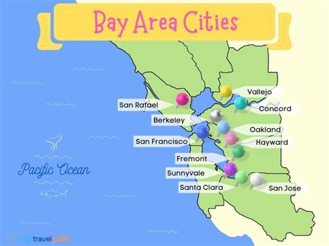 Map Of Bay Area California County Map City Map Regions