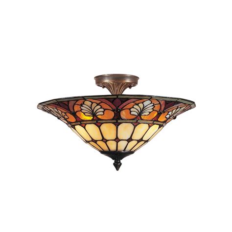 Light up your home per dale tiffany lamps. Dale Tiffany Dylan Tifffany Flush Mount 3 Light Ceiling ...