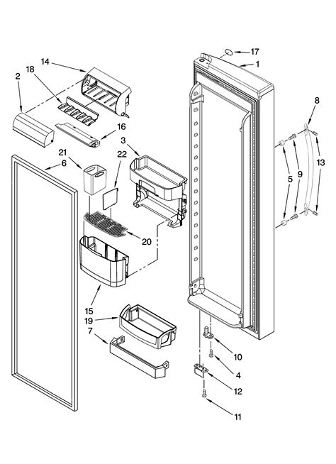 Parts Diagram For Kenmore Elite Refrigerator