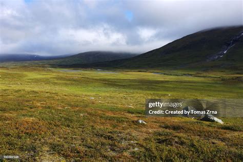 Tundra Scenery On The Way To Álggavágge Valley High Res Stock Photo