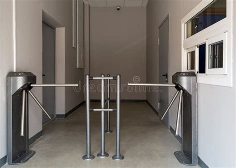 Entrance Turnstiles Stock Photo Image Of Management 43579120