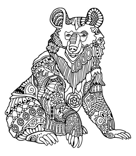 Bears coloring page to print and color for free. Bears to print - Bears Kids Coloring Pages
