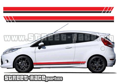 Ford Fiesta Side Racing Stripes 012