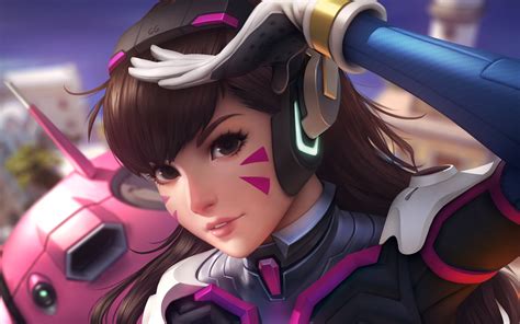 Dva Overwatch Artwork 4k Wallpapers Hd Wallpapers Id 20360