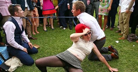 Look At The Hoards Of Drunk People At Melbourne Cup