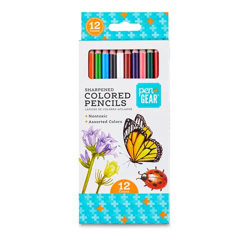 Pen Gear Sharpened Colored Pencils 12 Count