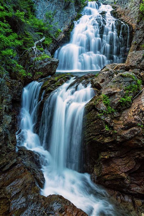 Majestic Fall Crystal Cascade Pinkham Notch Nh Photograph By Jeff Sinon