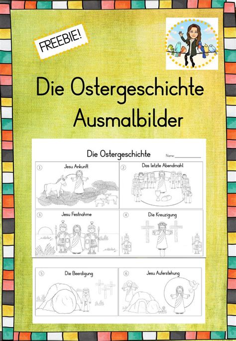 Die Ostergeschichte Ausmalbilder Unterrichtsmaterial In Den Fächern Fachübergreifendes